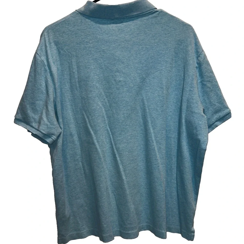 Polo Ralph Lauren Classic Fit Heather Blue Polo‎ Shirt Men's XL Embroidered Pony